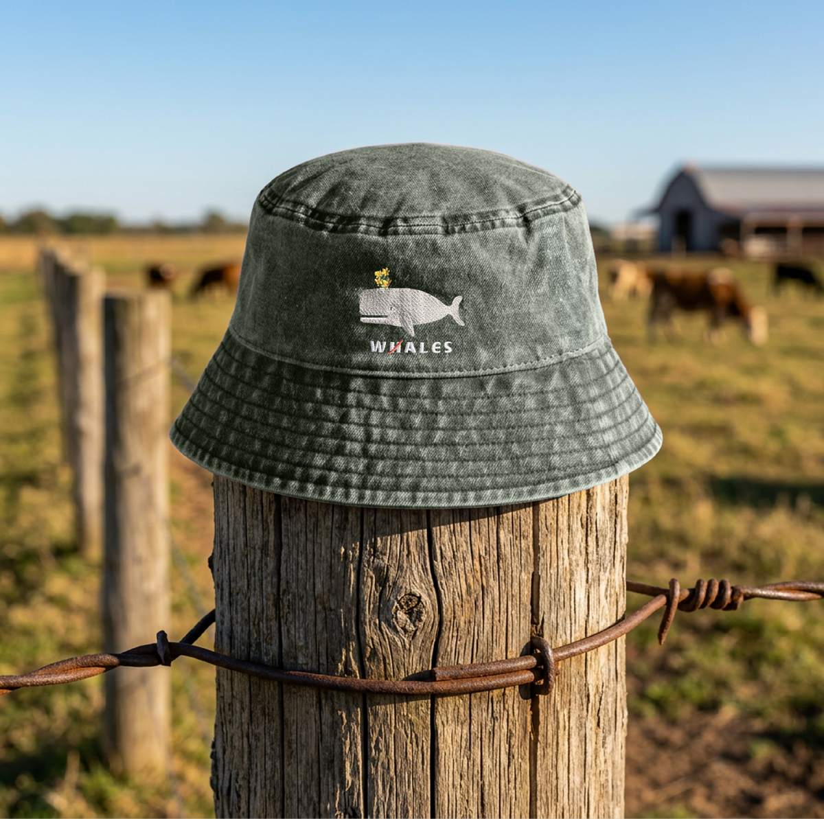 The Whale Bucket (vintage olive)