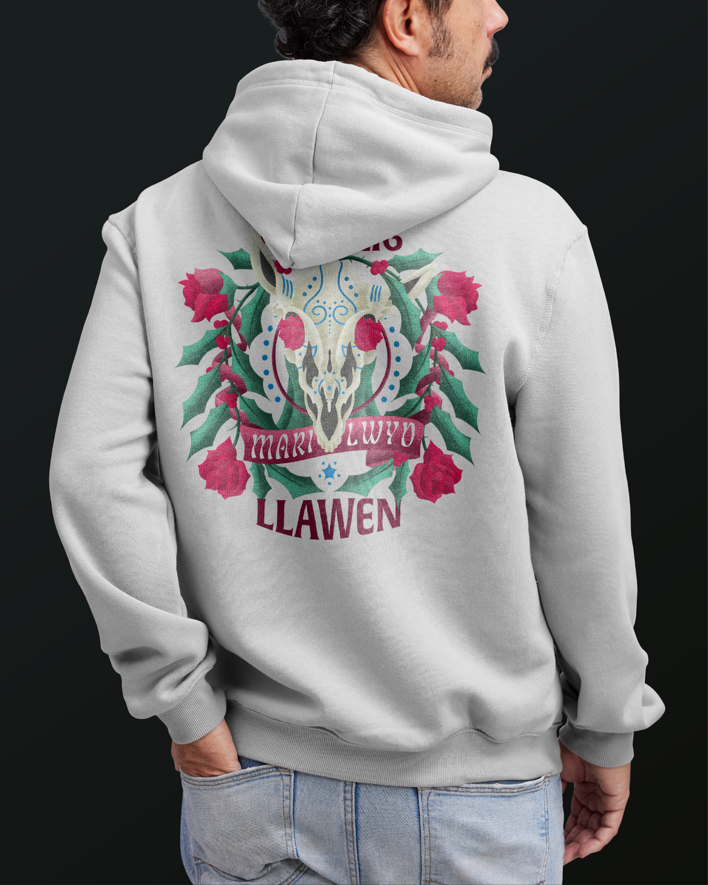 Mari Lwyd Hoodie (White)