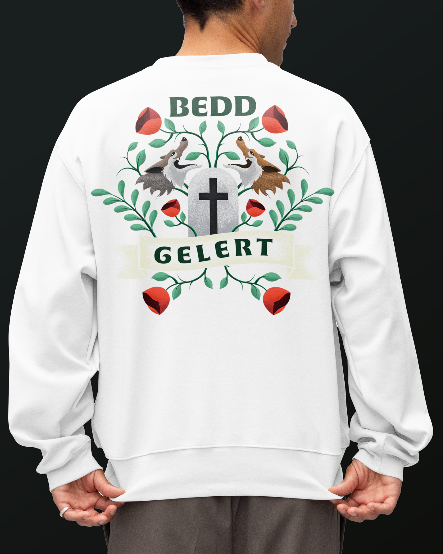 Bedd Gelert Jumper - Folk Edition (White)
