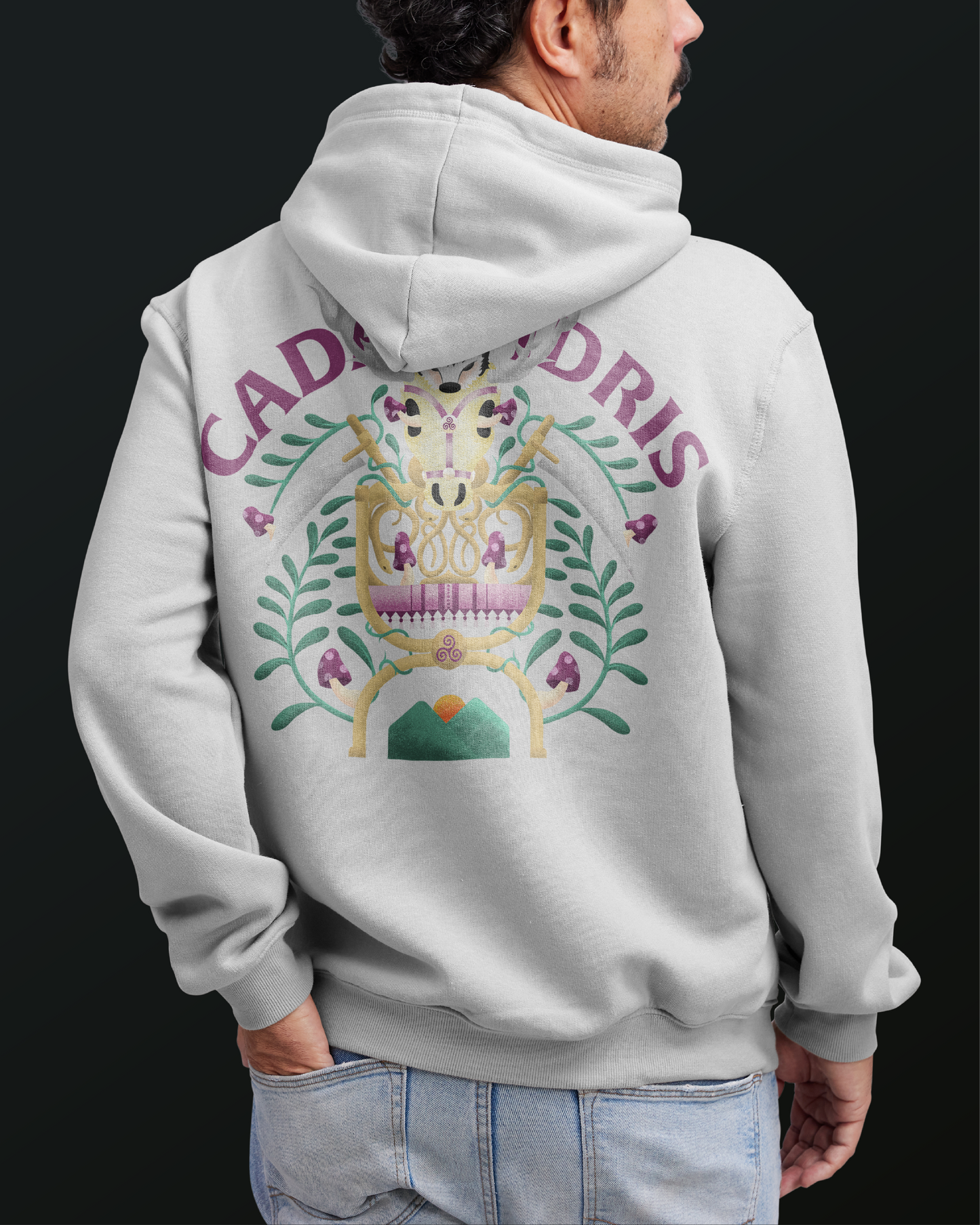 Cadair Idris Hoodie (White)